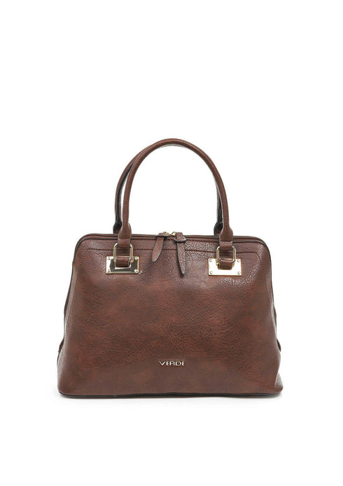 Verde Γυναικεία Τσάντα Ώμου-Χειρός 16-6685 Καφέ